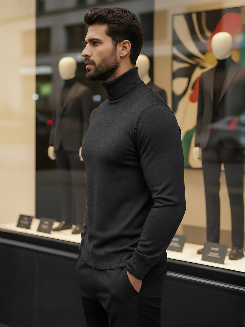 Pánsky Sveter Grafitový OZONEE V/V24504