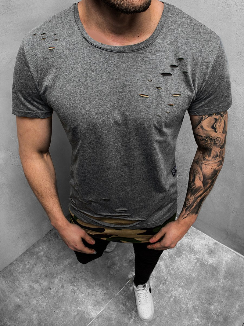 Pánske Tričko Grafitové OZONEE O/1115Z