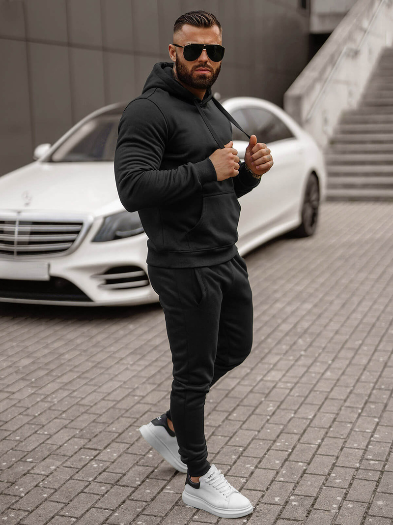 Pánska Tepláková Súprava Čierny OZONEE JS/68C10381/3Z