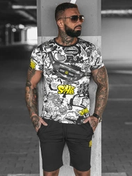 Pánska Tepláková Súprava Čierno-Žltá OZONEE O/HM789