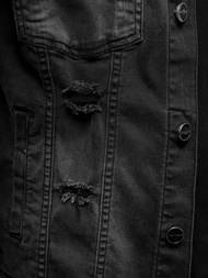 Pánska Riflová Bunda Čierna OZONEE NB/MJ506NZ