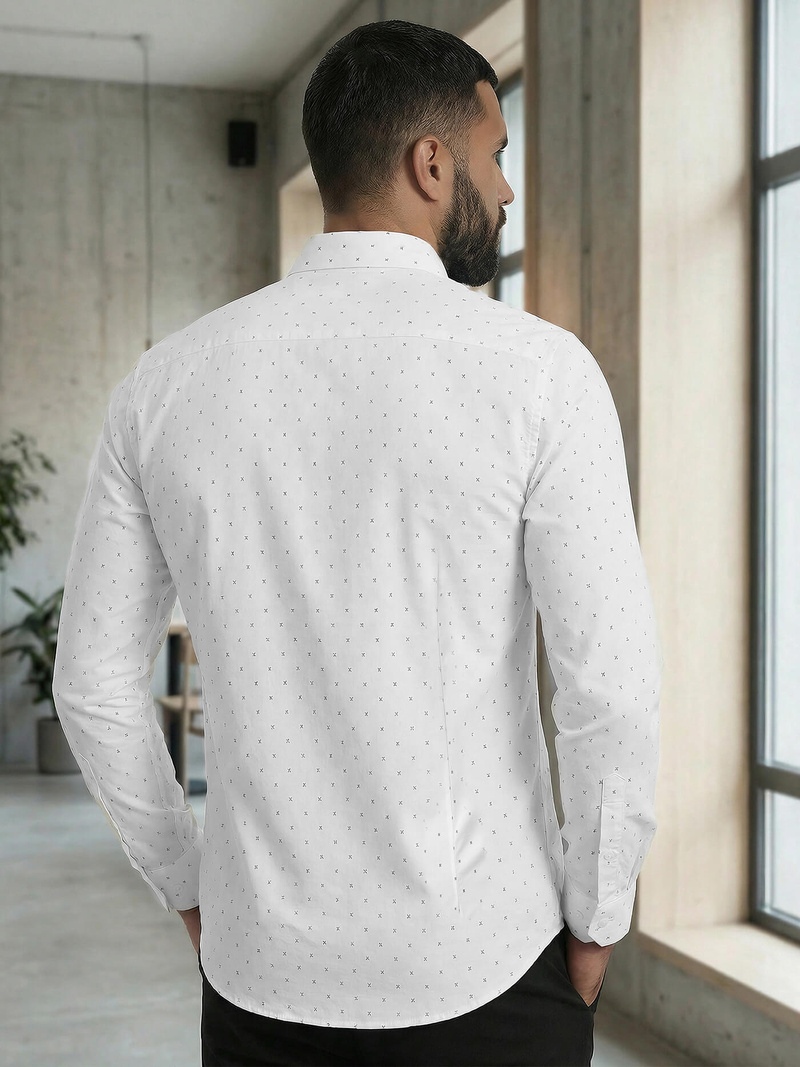 Pánska košeľa biela OZONEE V/V180Z