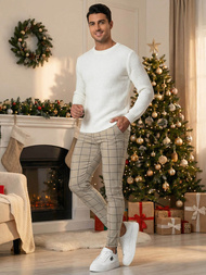 Pánske Chino Nohavice Béžové OZONEE O/P4009Z