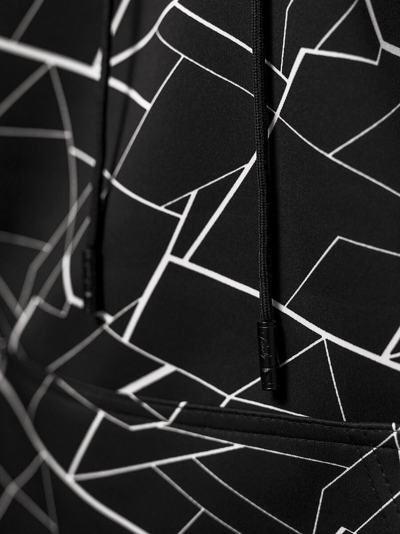 Pánska Mikina Čierna OZONEE JS/8B1235/3