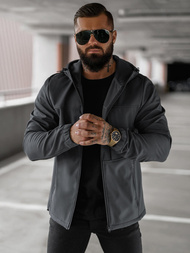 Pánska softshellová bunda grafitová OZONEE JS/27B6523/5Z