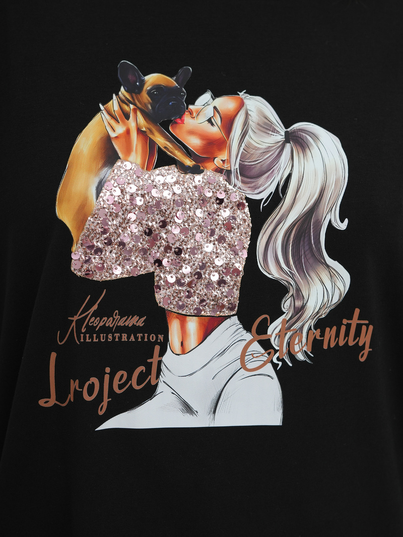 Dámske Tričko Čierne OZONEE JS/95T2575/3