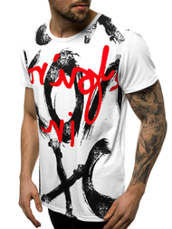 Pánske Tričko Biele OZONEE JS/KS1985