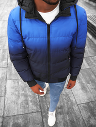 Pánska Obojstranná Bunda Modrá/Námornícka-Modrá OZONEE JS/M760/215