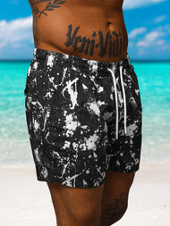 Pánske Kúpacie Šortky Čierno-Biele OZONEE O/MTK3222