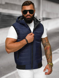 Pánska Vesta Námornícka Modrá OZONEE JS/MY88Z