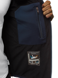 Pánska Bunda Softshell Tmavomodro-červená OZONEE GE/12259Z