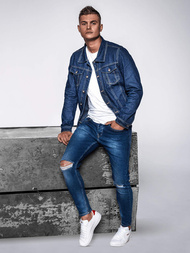 Pánska Riflová bunda Modrá OZONEE JB/JP1110