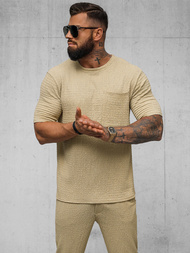 Pánske Tričko Camelový OZONEE O/Y960T