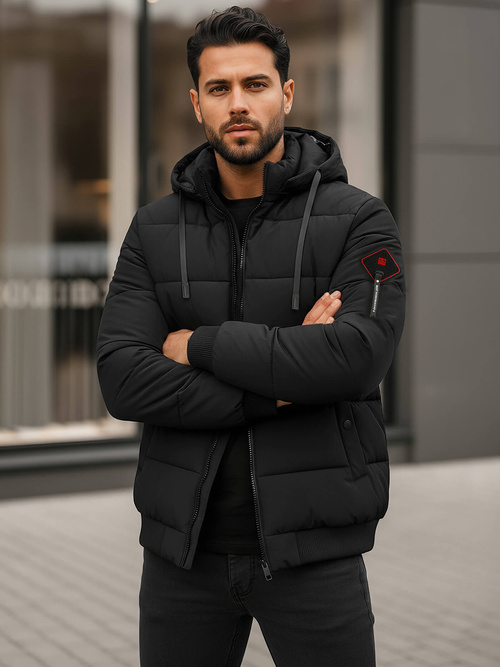 Pánska Zimná Bunda Čierna OZONEE JS/31M5031/392Z