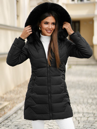 Dámska bunda čierna OZONEE JS/16M9121/392Z