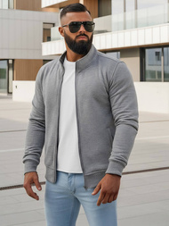 Pánska Mikina Sivá OZONEE JS/2002Z