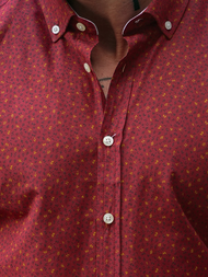 Pánska Košeľa Bordová OZONEE O/CLS349