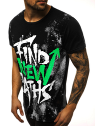 Pánske Tričko Čierne OZONEE JS/KS2013