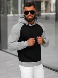 Pánska Mikina Čierna OZONEE JS/8B157/3B