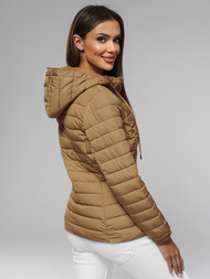 Dámska Bunda Tmavo-Béžové OZONEE JS/16M9103/84