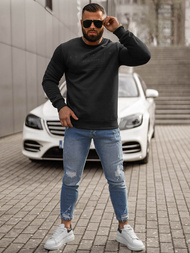 Pánska Mikina Čierna OZONEE JS/8B1360/3