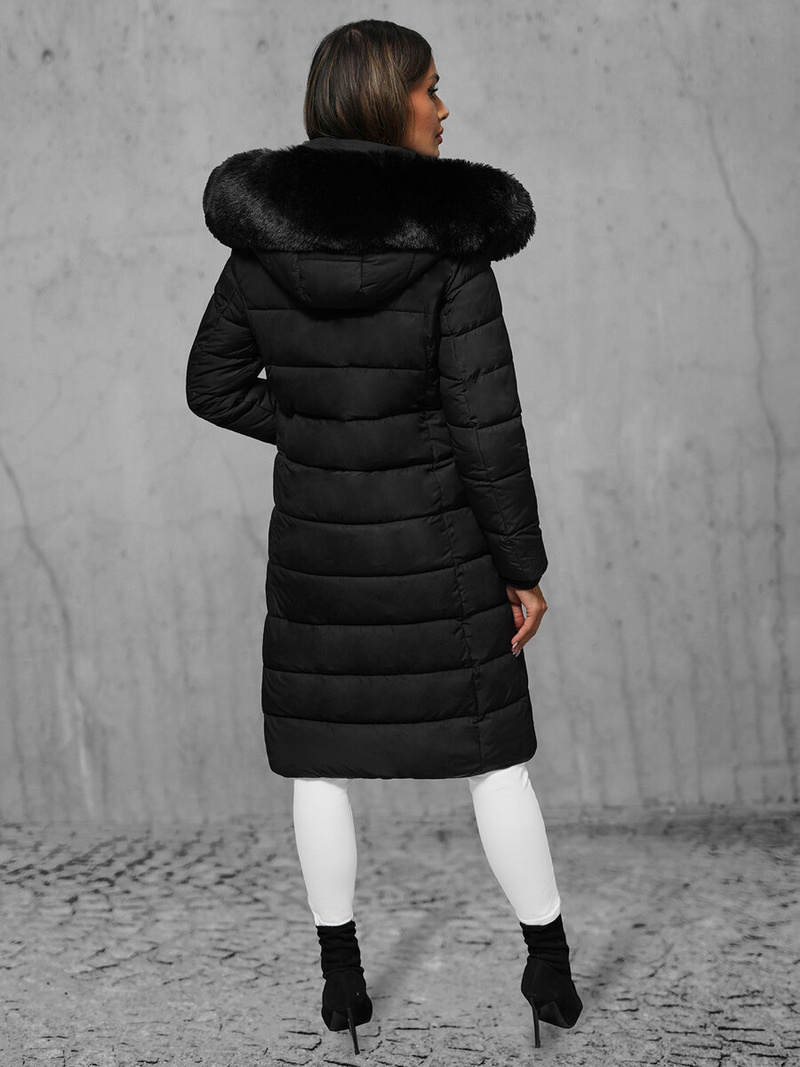 Dámska bunda čierna OZONEE JS/16M9126/392