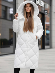 Dámska bunda biela OZONEE JS/5M3173/281Z