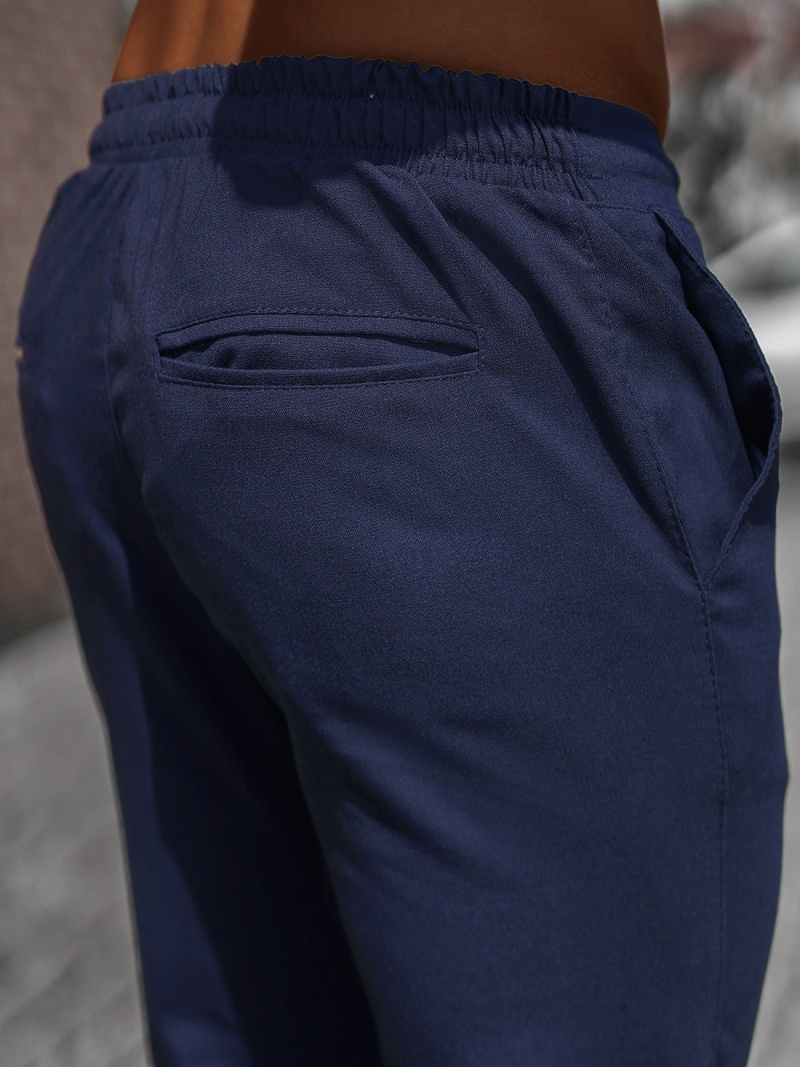 Pánske chino nohavice Námornícke Modré OZONEE DJ/5539Z