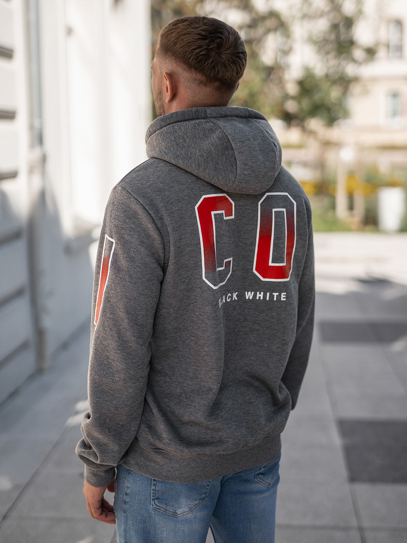 Pánska Mikina Grafitová OZONEE JS/8B1739/5