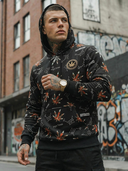 Pánska Mikina Čierna OZONEE O/B266Z