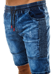 Pánske riflové kraťasy Modré OZONEE RF/HY319