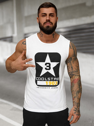 Pánske tielko biele OZONEE JS/8B1719/1Z