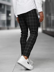 Pánske Chino Nohavice Čierne OZONEE DJ/5505Z