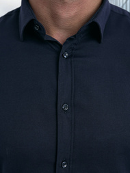 Pánska Košeľa Námornícka Modré OZONEE V/V188Z