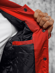 Pánska Bunda Červená OZONEE JS/84M3021/275