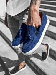 Pánske slip-on tenisky Námornícke Modré TAM/475