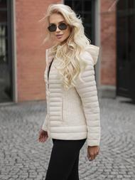 Dámska Bunda Ecru OZONEE JS/11Z8228Z