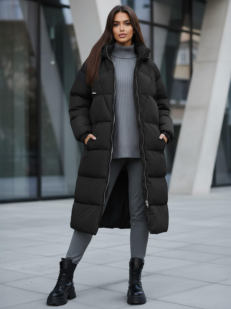 Dámska bunda čierna OZONEE JS/5M3163/392Z