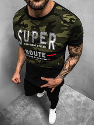 Pánske Tričko zelené OZONEE JS/SS11103Z