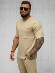 Pánske Tričko Camelový OZONEE O/Y960T