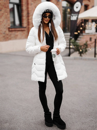 Dámska bunda biela OZONEE JS/16M9121/281Z