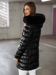 Dámska Bunda Čierna OZONEE JS/16M9120/392Z