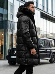 Pánska Bunda Čierna OZONEE O/M800Z