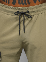 Pánske Chino Nohavice Tmavo-Béžové OZONEE O/PS5519