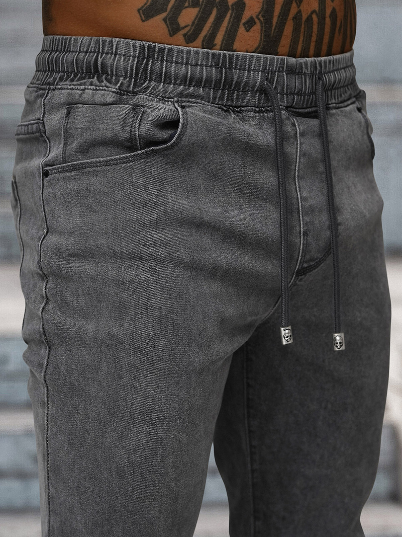 Pánske Jogger Nohavice Sivé OZONEE NB/MP0272GC