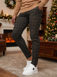 Pánske chino nohavice grafitové OZONEE DJ/5632Z