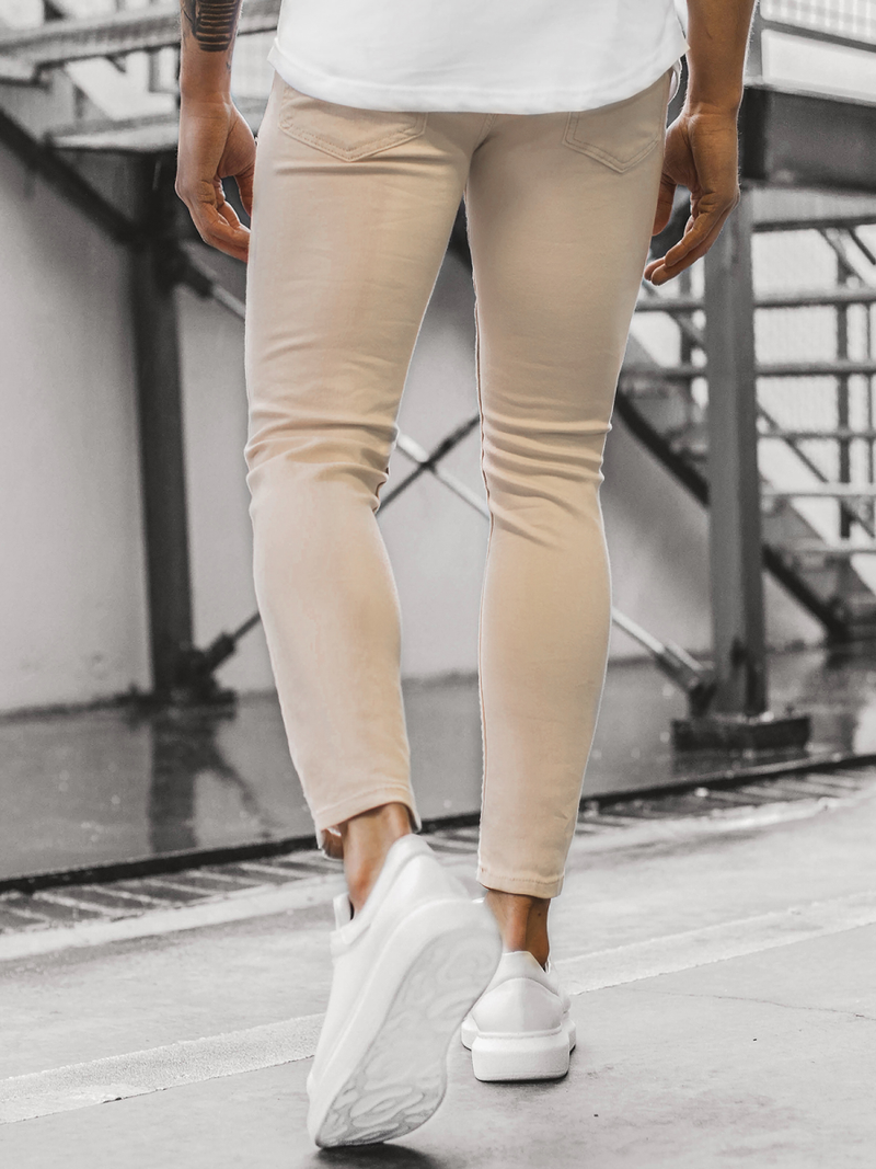 Pánske rifle béžové/B OZONEE DP/583