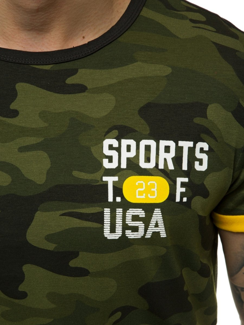 Pánske Tričko zelené OZONEE JS/SS10982