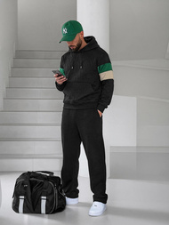 Pánska Mikina Čierna OZONEE JS/3B578