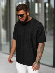 Pánske Tričko Čierne OZONEE O/B1149